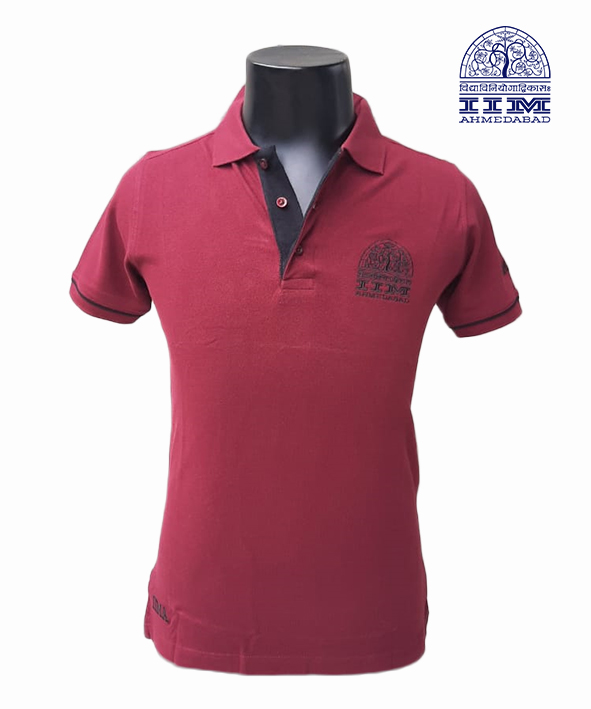 Polo Dual Tone Maroon With Black